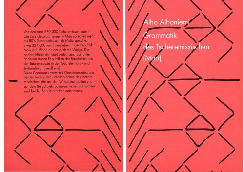 Grammatik des Tscheremissischen (Mari), mit Texten und Glossar
