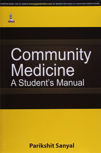 Community Medicine: A Student's Manual