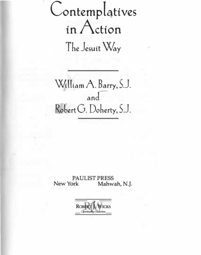 Contemplatives in Action: The Jesuit Way