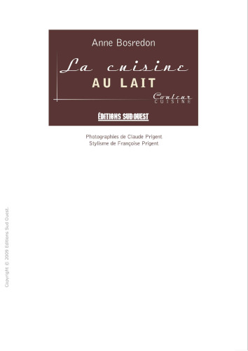 La cuisine au lait
