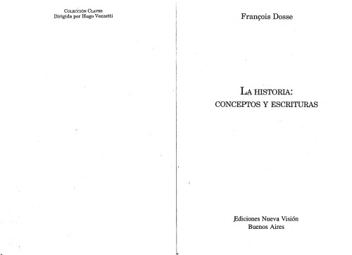 La historia conceptos y escrituras
