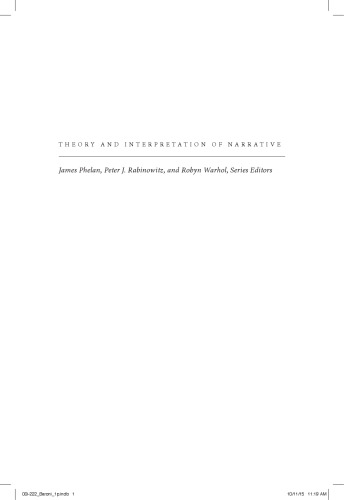 Narrative Sequence in Contemporary Narratology