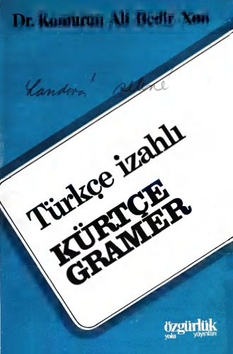 Türkçe izahlı Kürtçe gramer