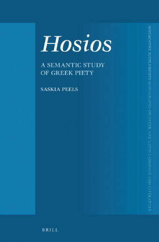 Hosios: A Semantic Study of Greek Piety