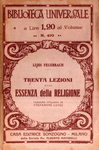 Trenta lezioni sull'essenza della religione