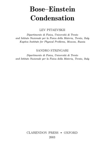 Bose-Einstein Condensation