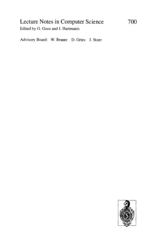 Automata, Languages and Programming: 20th International Colloquium, ICALP 93 Lund, Sweden, July 5–9, 1993 Proceedings