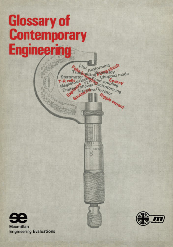 Glossary of Contemporary Engineering