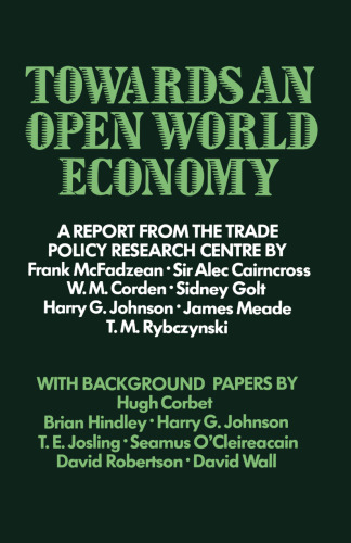 Towards an Open World Economy