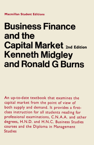 Business Finance and the Capital Market