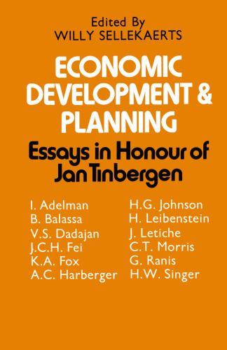 Economic Development and Planning: Essays in Honour of Jan Tinbergen
