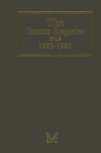 The Grants Register 1983–1985