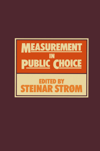 Measurement in Public Choice