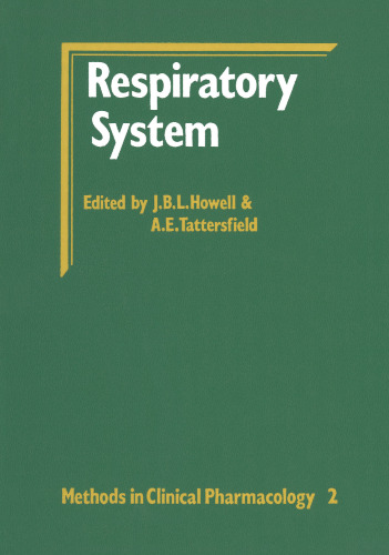 Methods in Clinical Pharmacology—Respiratory System