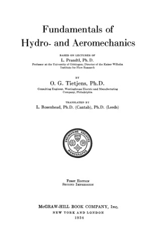 Fundamentals of hydro- and aeromechanics