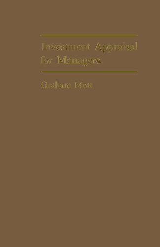 Investment Appraisal for Managers