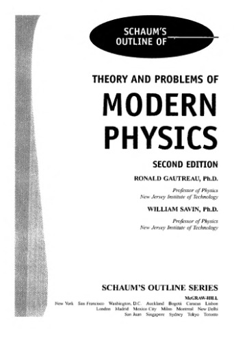 Schaum's Outline of Modern Physics