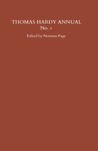 Thomas Hardy Annual No. 4
