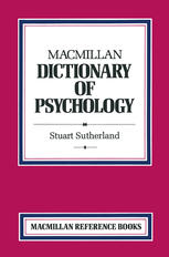 Macmillan Dictionary of Psychology