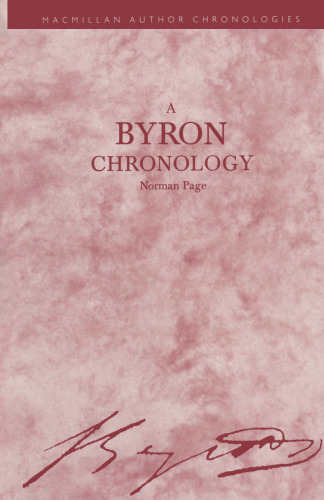 A Byron Chronology