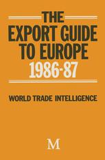 The Export Guide to Europe 1986/87