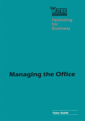 Managing the Office: Tutor Guide