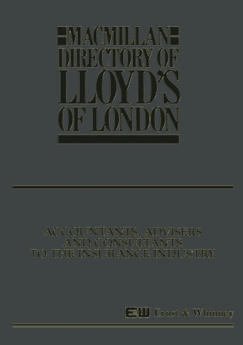 Macmillan Directory of Lloyd’s of London