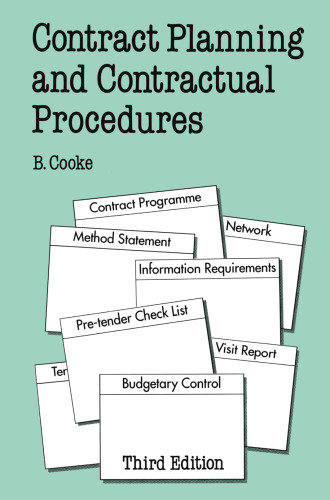 Contract Planning and Contractual Procedures