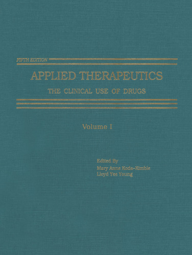 Applied therapeutics: the clinical use of drugs