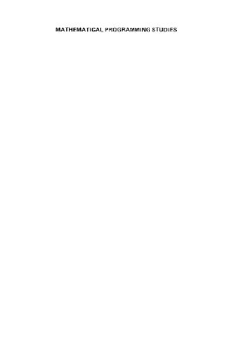 Nondifferentiable optimization