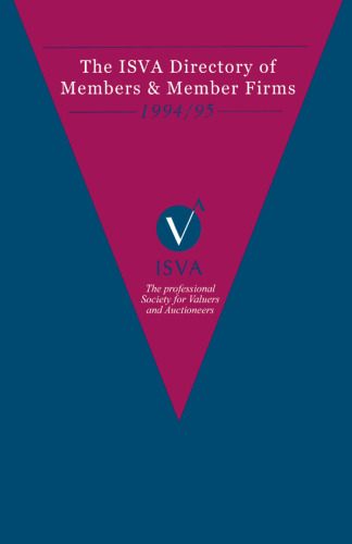 The ISVA Directory of Members and Member Firms 1994/95