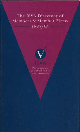 The ISVA Directory of Members & Member Firms 1995/96