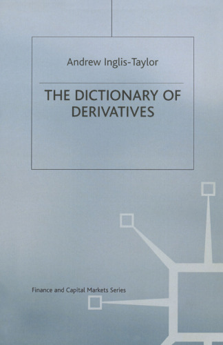 Dictionary of Derivatives
