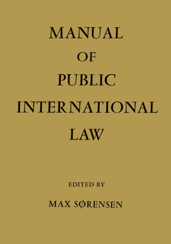 Manual of Public International Law