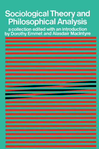 Sociological Theory and Philosophical Analysis