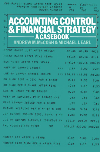 Accounting Control and Financial Strategy: A Casebook