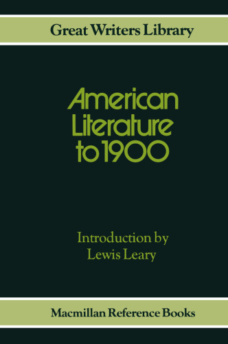 American Literature to 1900