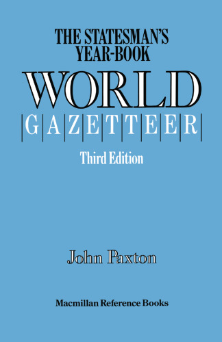 The Statesman’s Year-Book World Gazetteer
