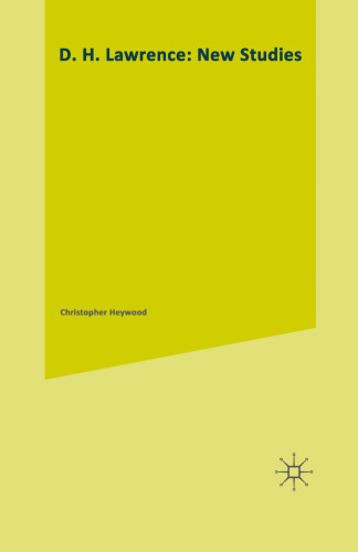 D. H. Lawrence: New Studies