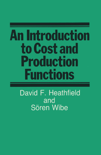 An Introduction to Cost and Production Functions