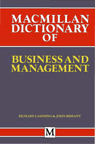 Macmillan Dictionary of Business and Management