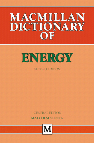 Macmillan Dictionary of Energy