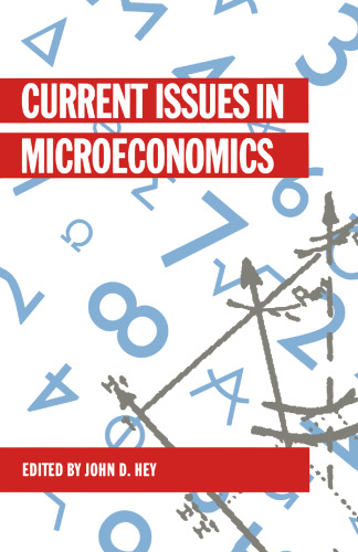 Current Issues in Microeconomics