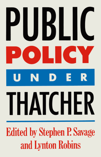 Public Policy under Thatcher