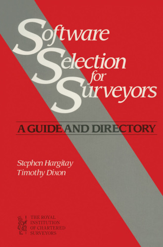 Software Selection for Surveyors: A Guide and Directory for surveyors in general practice