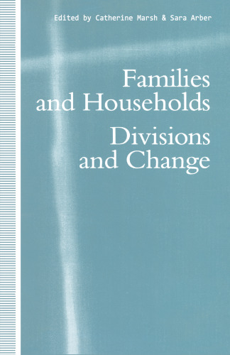 Families and Households: Divisions and Change