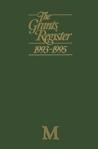 The Grants Register 1993–1995