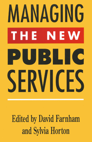 Managing the New Public Services