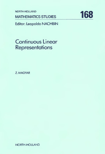 Continuous linear representations