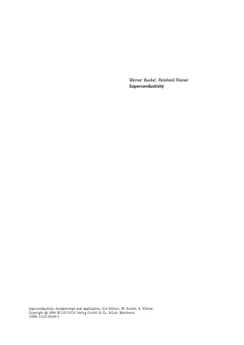 Superconductivity: Fundamentals and Applications